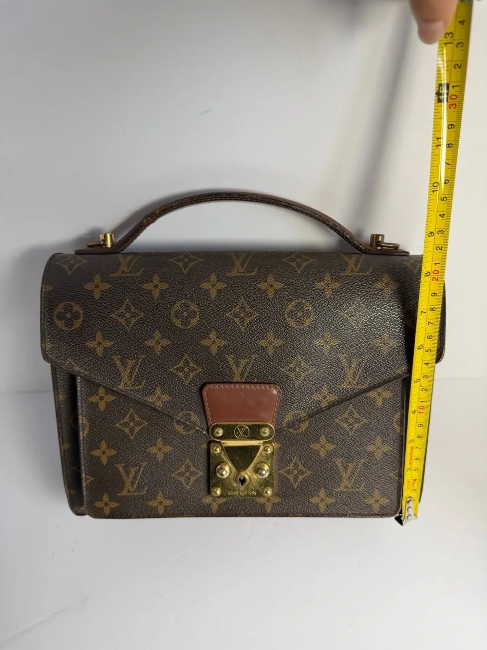 Vintage Louis Vuitton Monceau 28 Monogram Canvas Handbag